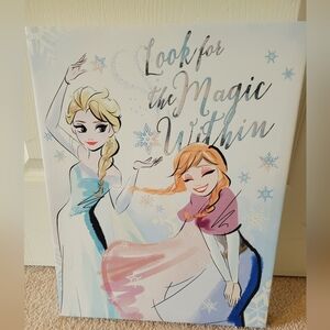 Frozen Canvas Art with Elsa and Anna
